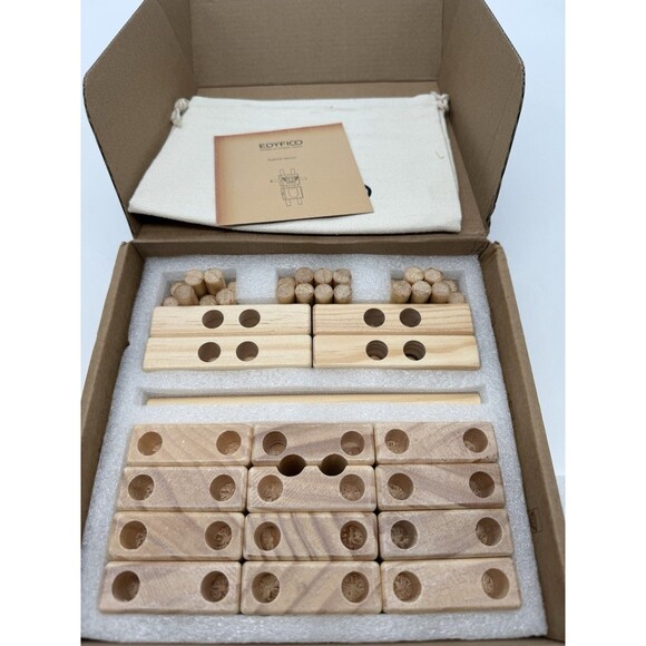 Wooden Blocks for Kids 44pcs STEM Montessori Blocks Loose Flexible Connections - Picture 13 of 15